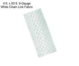 4 ft. x 50 ft. 9-Gauge White Chain Link Fabric