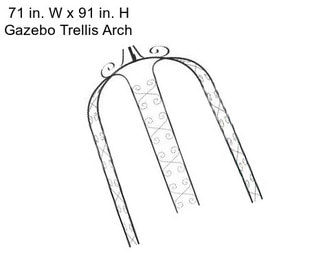 71 in. W x 91 in. H Gazebo Trellis Arch