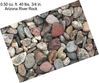 0.50 cu. ft. 40 lbs. 3/4 in. Arizona River Rock