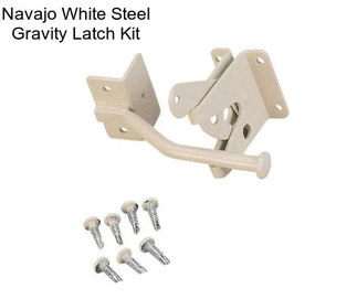 Navajo White Steel Gravity Latch Kit