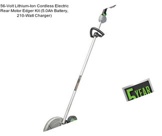 56-Volt Lithium-Ion Cordless Electric Rear Motor Edger Kit (5.0Ah Battery, 210-Watt Charger)