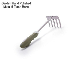 Garden Hand Polished Metal 5-Teeth Rake