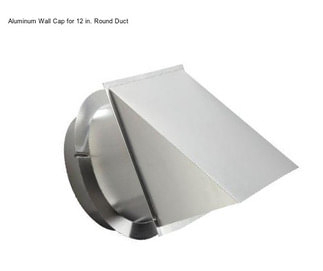 Aluminum Wall Cap for 12 in. Round Duct