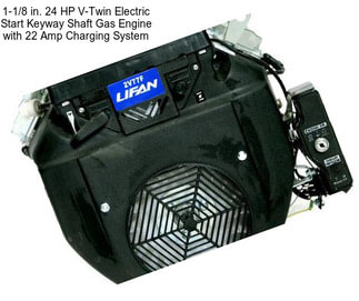 1-1/8 in. 24 HP V-Twin Electric Start Keyway Shaft Gas Engine with 22 Amp Charging System