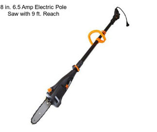 8 in. 6.5 Amp Electric Pole Saw with 9 ft. Reach