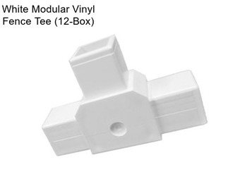 White Modular Vinyl Fence Tee (12-Box)
