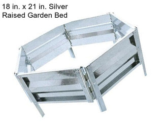 18 in. x 21 in. Silver Raised Garden Bed