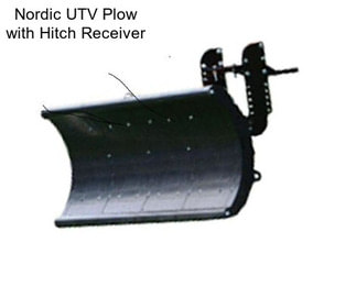 Nordic UTV Plow with Hitch Receiver