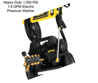 Heavy-Duty 1,500 PSI 1.8 GPM Electric Pressure Washer