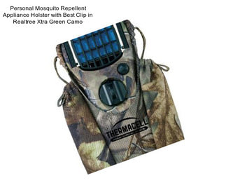 Personal Mosquito Repellent Appliance Holster with Best Clip in Realtree Xtra Green Camo