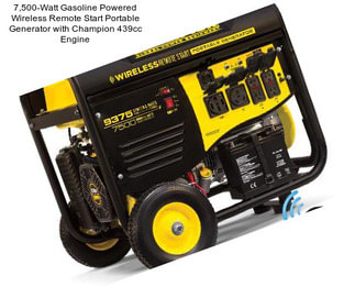 7,500-Watt Gasoline Powered Wireless Remote Start Portable Generator with Champion 439cc Engine