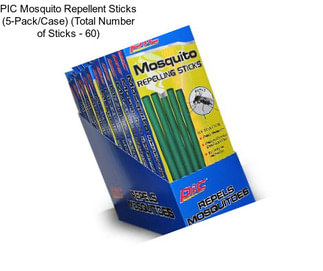 PIC Mosquito Repellent Sticks (5-Pack/Case) (Total Number of Sticks - 60)