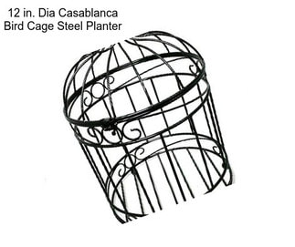 12 in. Dia Casablanca Bird Cage Steel Planter