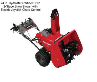 24 in. Hydrostatic Wheel Drive 2-Stage Snow Blower with Electric Joystick Chute Control