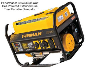 Performance 4550/3650-Watt Gas Powered Extended Run Time Portable Generator