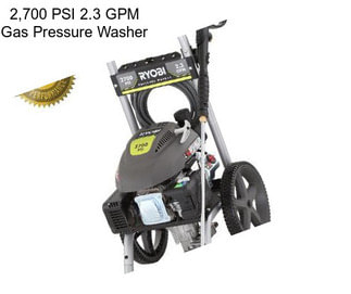 2,700 PSI 2.3 GPM Gas Pressure Washer