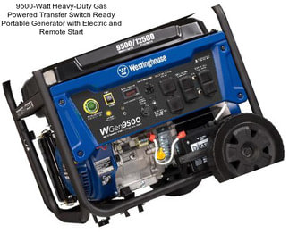 9500-Watt Heavy-Duty Gas Powered Transfer Switch Ready Portable Generator with Electric and Remote Start