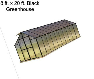 8 ft. x 20 ft. Black Greenhouse