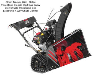 Storm Tracker 26 in. 208cc Two-Stage Electric Start Gas Snow Blower with Track Drive and Electronic 4-way Chute Control