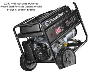 5,250-Watt Gasoline Powered Recoil Start Portable Generator with Briggs & Stratton Engine