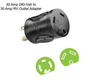 30 Amp 240-Volt to 30 Amp RV Outlet Adapter