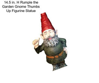 14.5 in. H Rumple the Garden Gnome Thumbs Up Figurine Statue