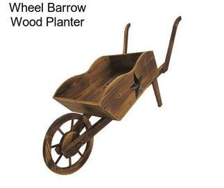 Wheel Barrow Wood Planter