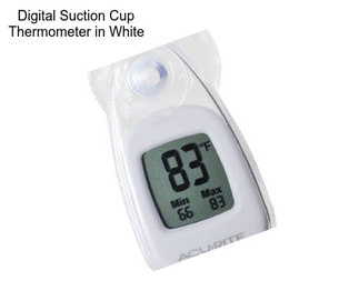 Digital Suction Cup Thermometer in White