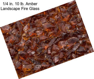 1/4 in. 10 lb. Amber Landscape Fire Glass