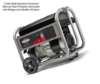 3,500-Watt Gasoline Powered Manual Start Portable Generator with Briggs and Stratton Engine