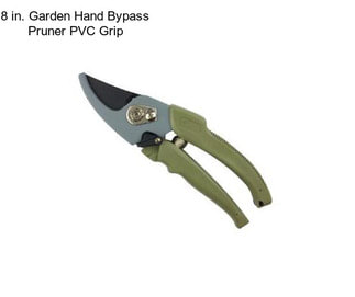 8 in. Garden Hand Bypass Pruner PVC Grip