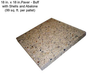18 in. x 18 in.Paver - Buff with Shells and Abalone (99 sq. ft. per pallet)