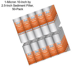 1-Micron 10-Inch by 2.5-Inch Sediment Filter, 50-Pack