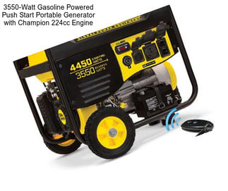 3550-Watt Gasoline Powered Push Start Portable Generator with Champion 224cc Engine