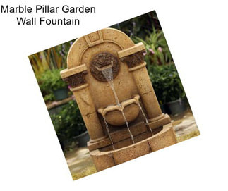 Marble Pillar Garden Wall Fountain