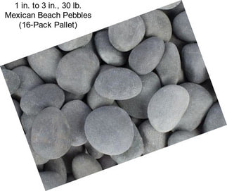 1 in. to 3 in., 30 lb. Mexican Beach Pebbles (16-Pack Pallet)