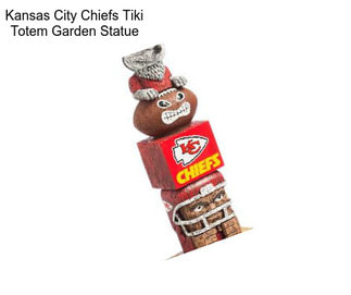 Kansas City Chiefs Tiki Totem Garden Statue