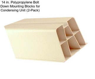 14 in. Polypropylene Bolt Down Mounting Blocks for Condensing Unit (2-Pack)