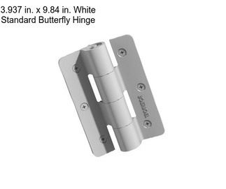 3.937 in. x 9.84 in. White Standard Butterfly Hinge