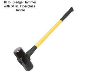 16 lb. Sledge Hammer with 34 in. Fiberglass Handle