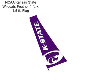 NCAA Kansas State Wildcats Feather 1 ft. x 1.5 ft. Flag