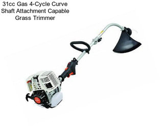 31cc Gas 4-Cycle Curve Shaft Attachment Capable Grass Trimmer