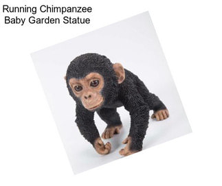 Running Chimpanzee Baby Garden Statue