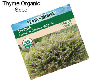 Thyme Organic Seed