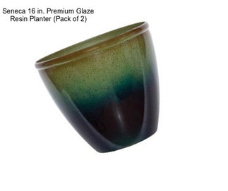 Seneca 16 in. Premium Glaze Resin Planter (Pack of 2)