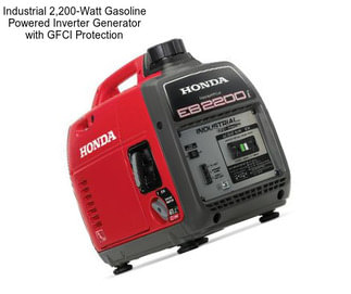 Industrial 2,200-Watt Gasoline Powered Inverter Generator with GFCI Protection