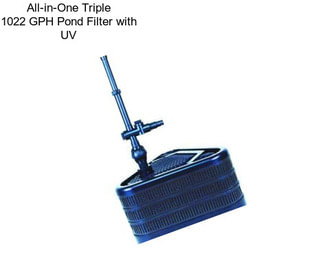 All-in-One Triple 1022 GPH Pond Filter with UV