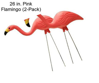 26 in. Pink Flamingo (2-Pack)