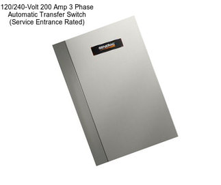 120/240-Volt 200 Amp 3 Phase Automatic Transfer Switch (Service Entrance Rated)