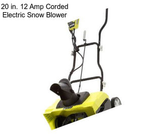 20 in. 12 Amp Corded Electric Snow Blower